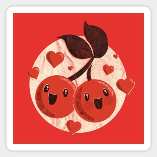 Very Vintage Cherries Sticker